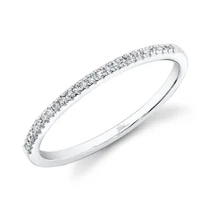 0.08ctw Diamond Band Ring, 14K White Gold