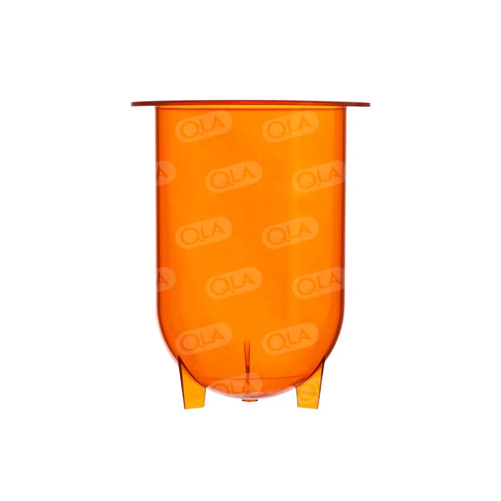 1000mL Amber Plastic Footed Vessel, Distek compatible