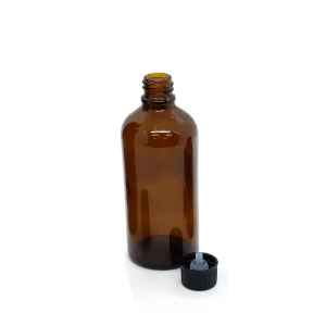 110x 30ml Amber Glass Bottles Orifice Reducer Dispensing Cap Essential Oil Bulk