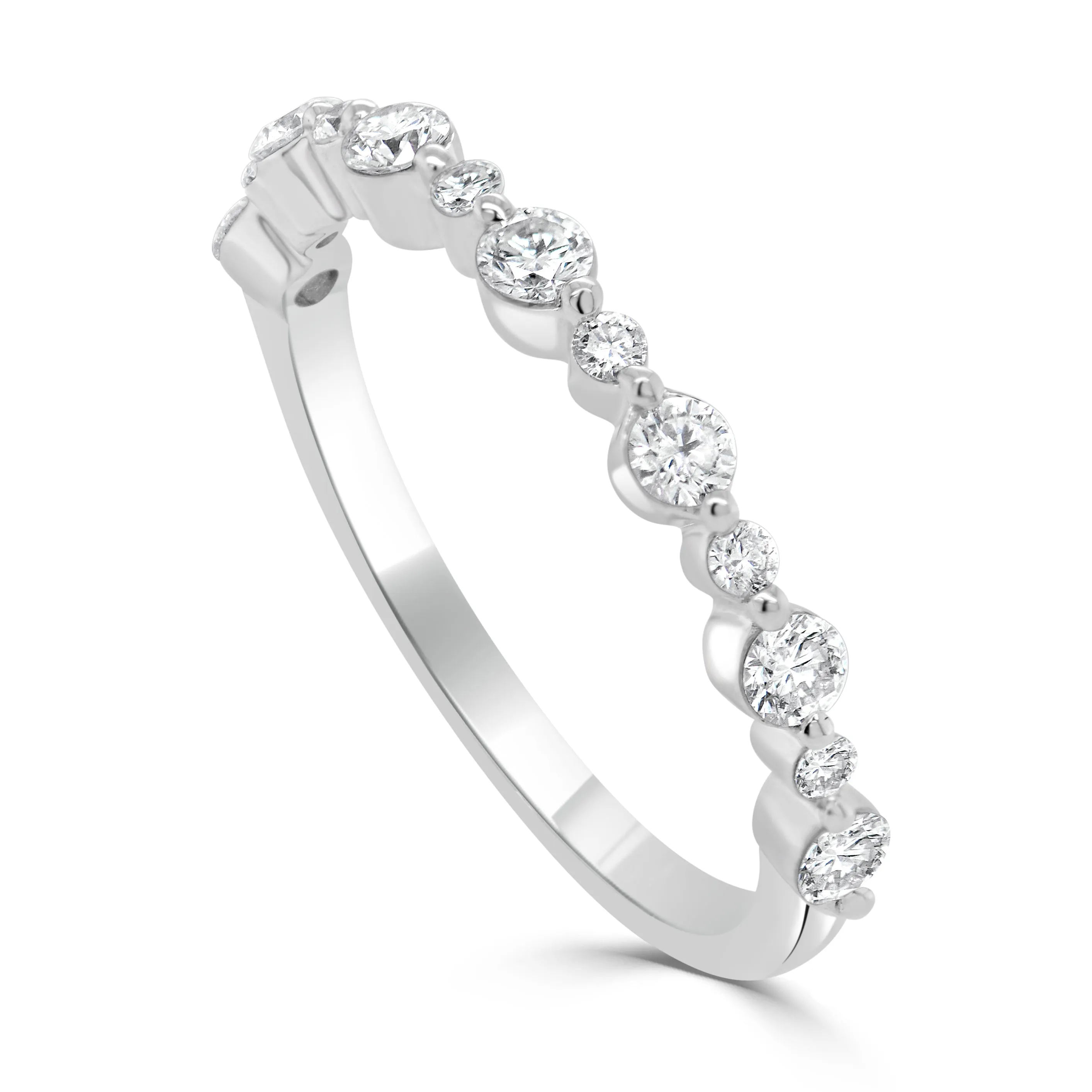 14K Gold & Diamond Stackable Ring - 0.46ct