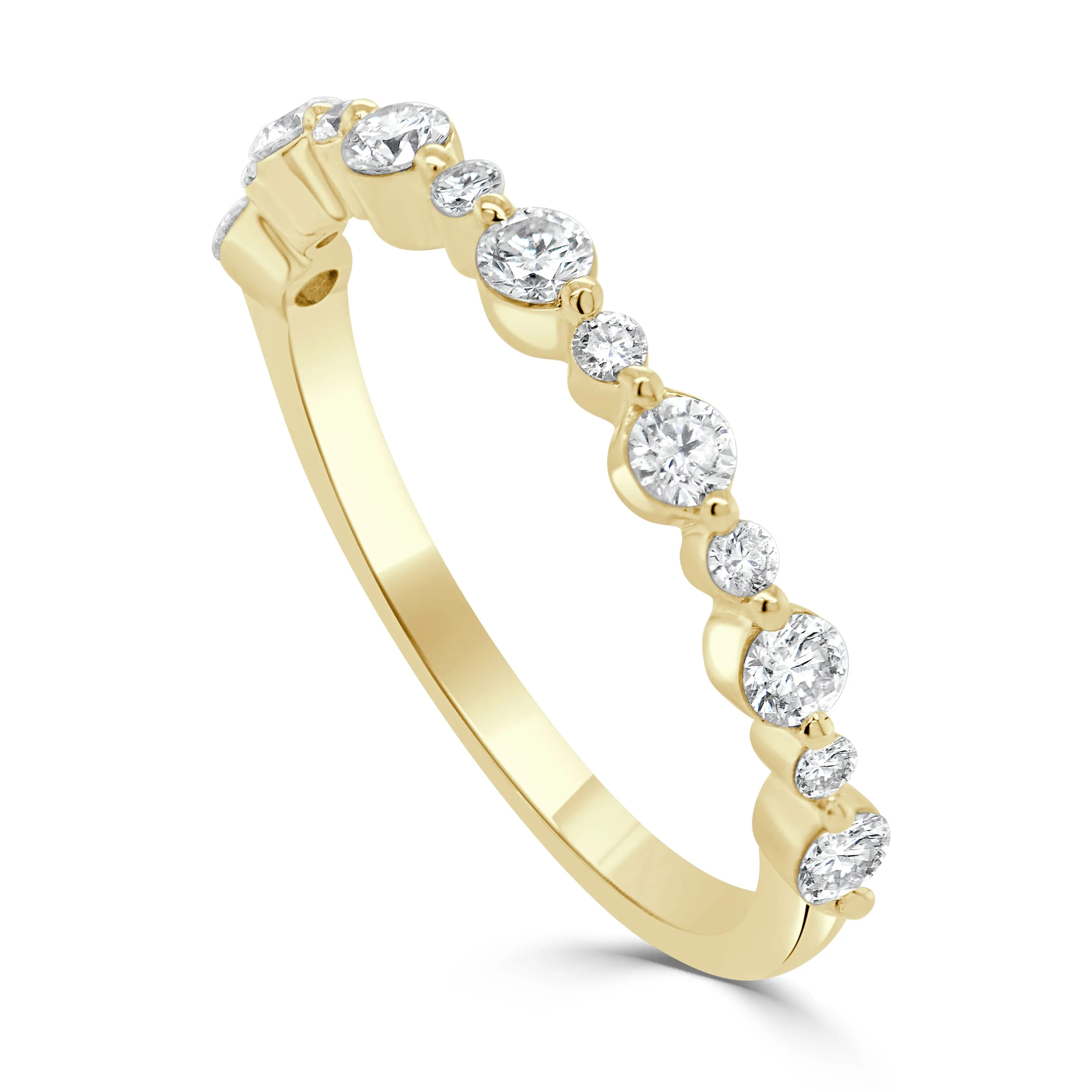 14K Gold & Diamond Stackable Ring - 0.46ct
