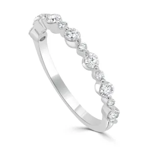 14K Gold & Diamond Stackable Ring - 0.46ct