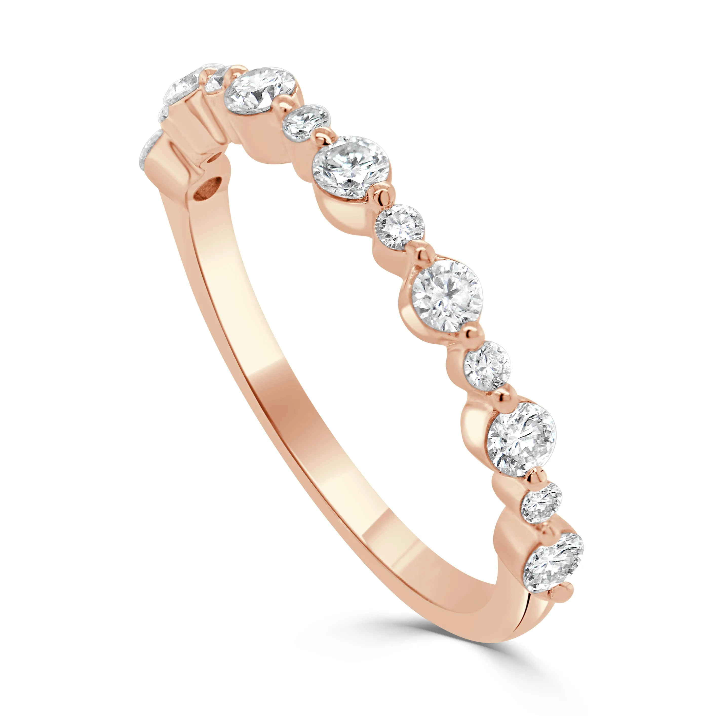 14K Gold & Diamond Stackable Ring - 0.46ct