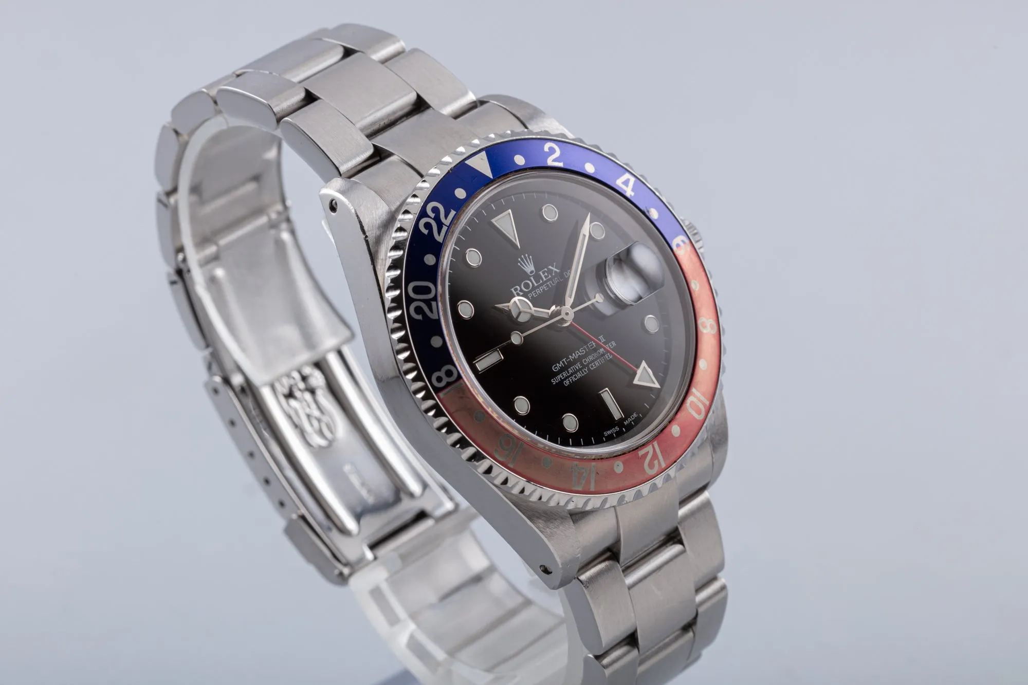 2001 Rolex GMT Master II 16710 with "Faded Pepsi" Insert