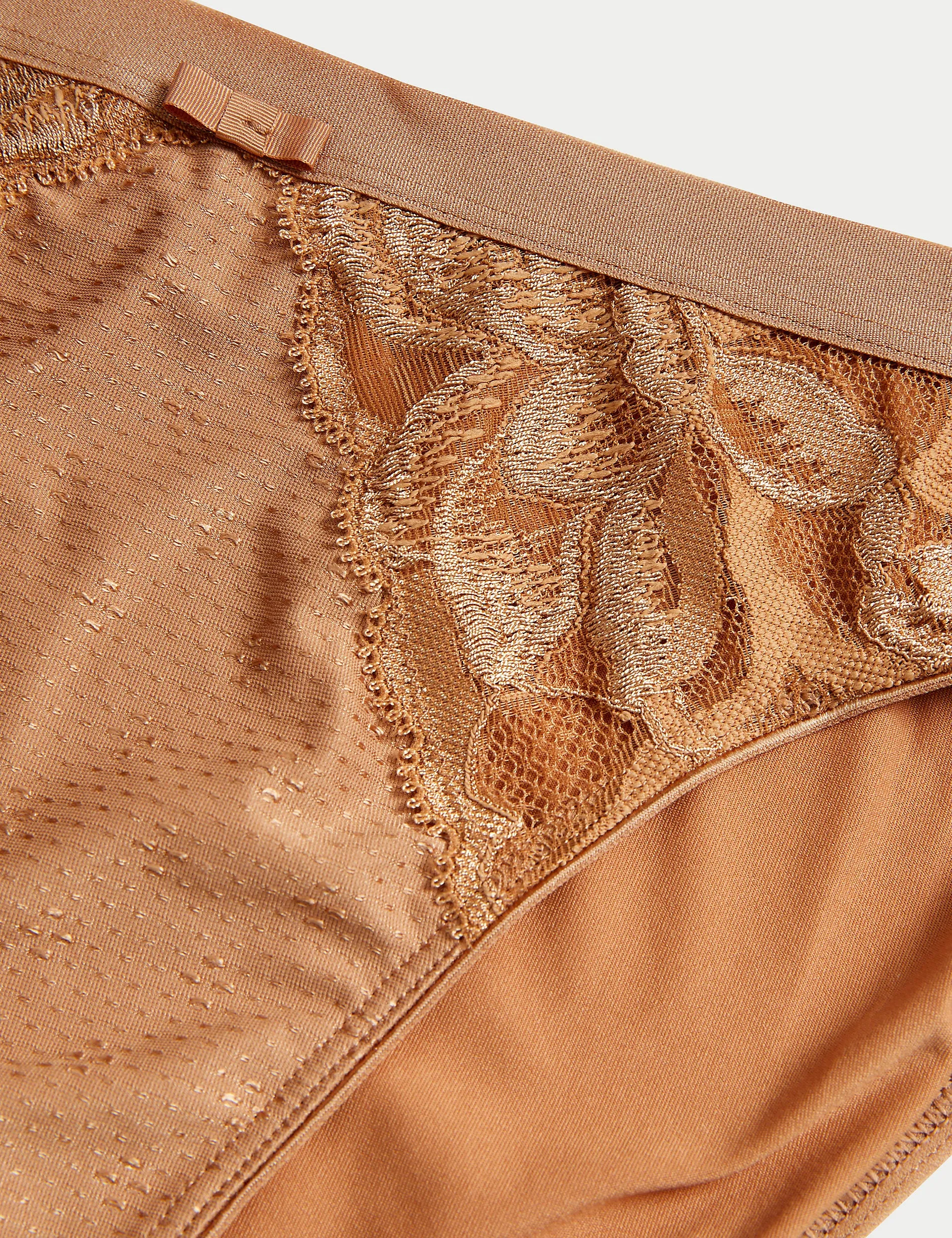 3 pcs. Wildblooms Marks & Spencer High Knickers, Rich Amber
