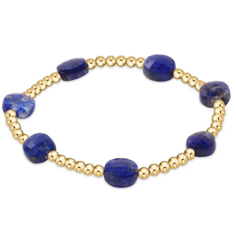 admire 3mm bead bracelet - lapis by enewton