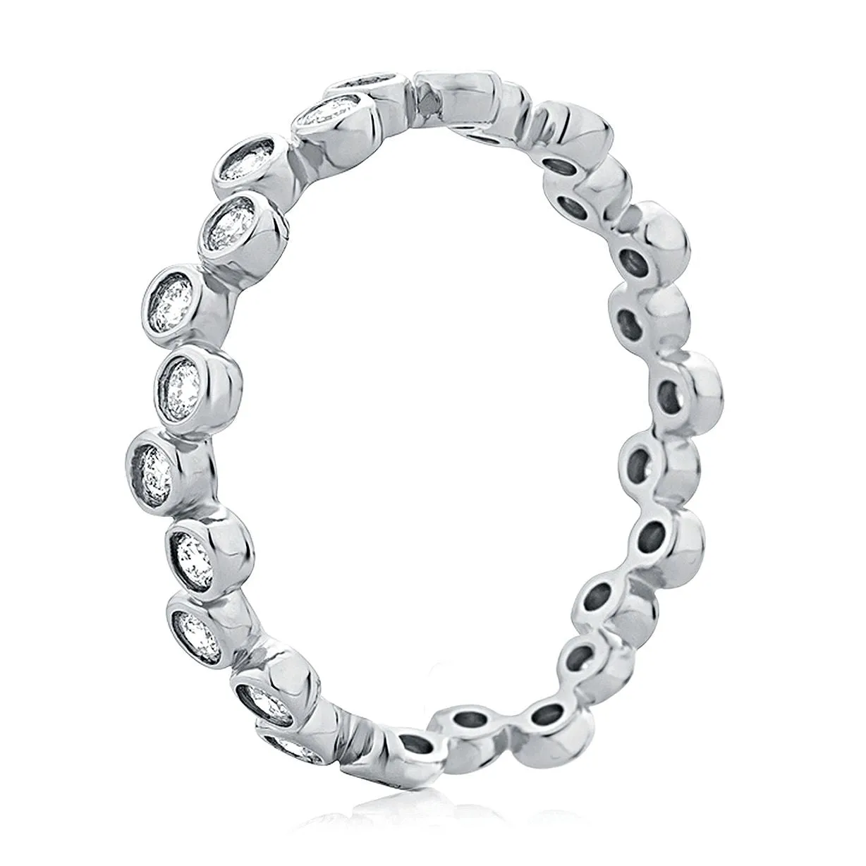 A.Jaffe Stackable Rings Modern A.JAFFE Bubble Diamond Band WR0842/47