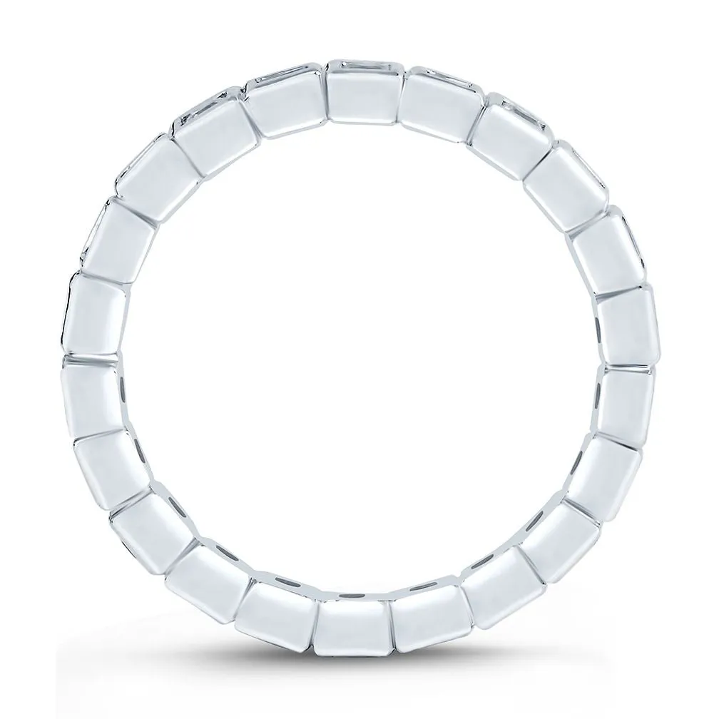 A.Jaffe Stackable Rings Princess and Baguettes Eternity Anniversary Ring WR0840/72
