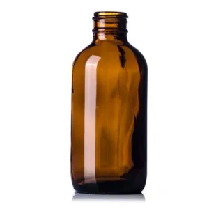 Amber Boston Round Bottle