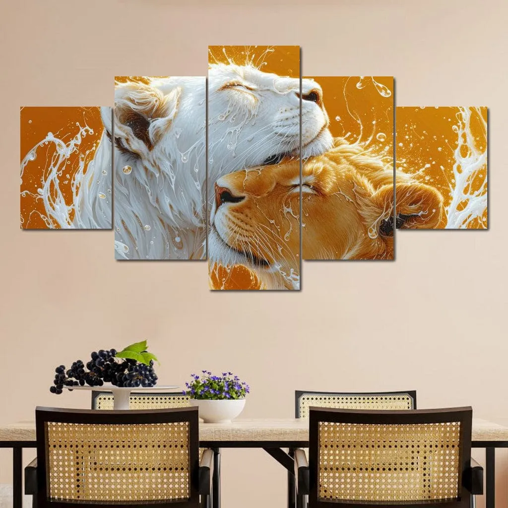 Amber Cascade of Feline Majesty