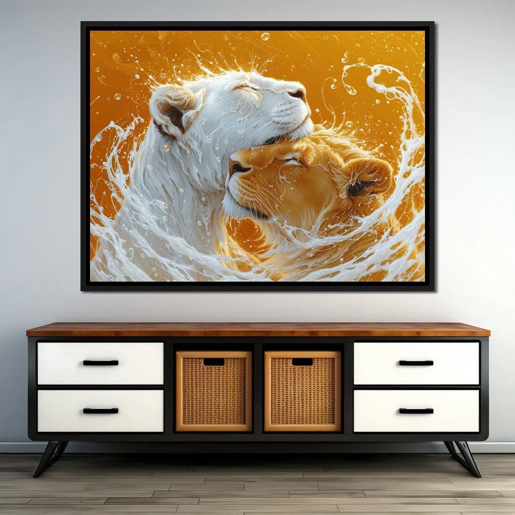 Amber Cascade of Feline Majesty