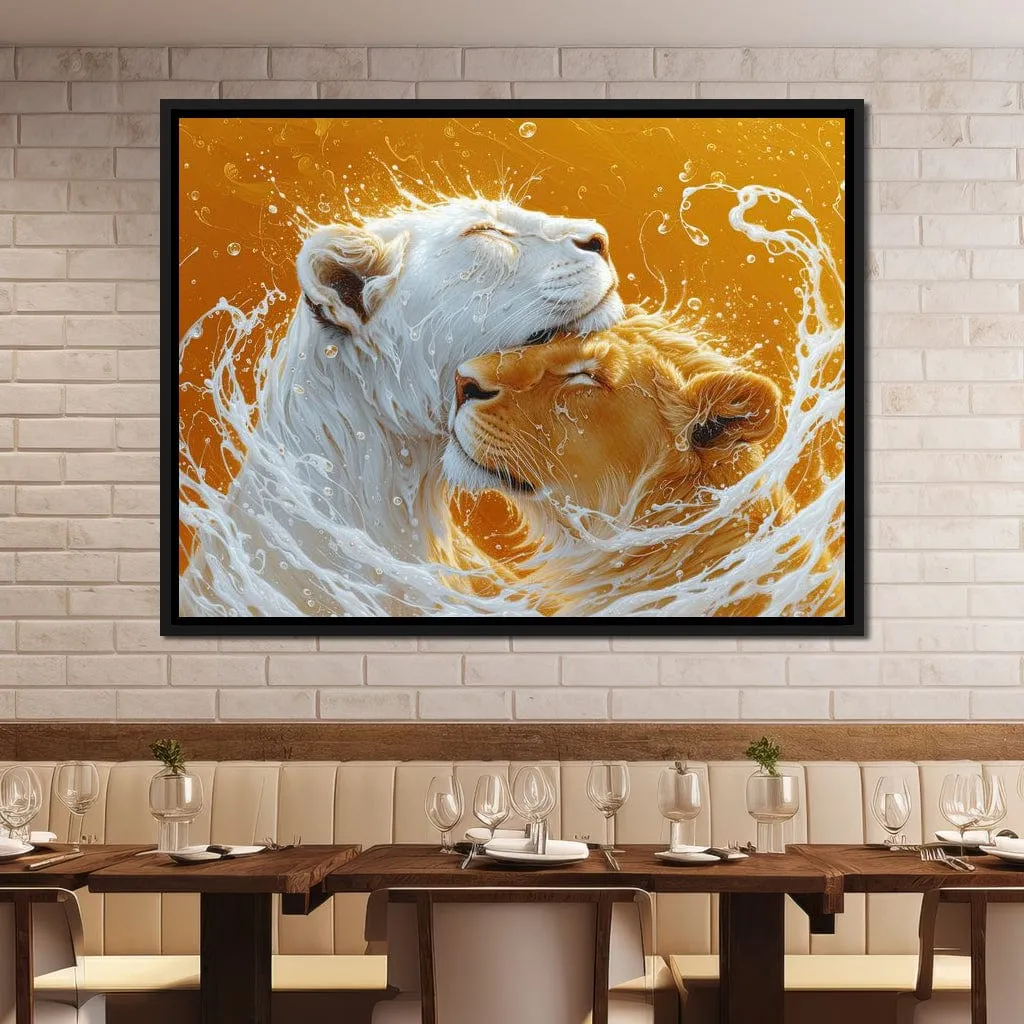 Amber Cascade of Feline Majesty
