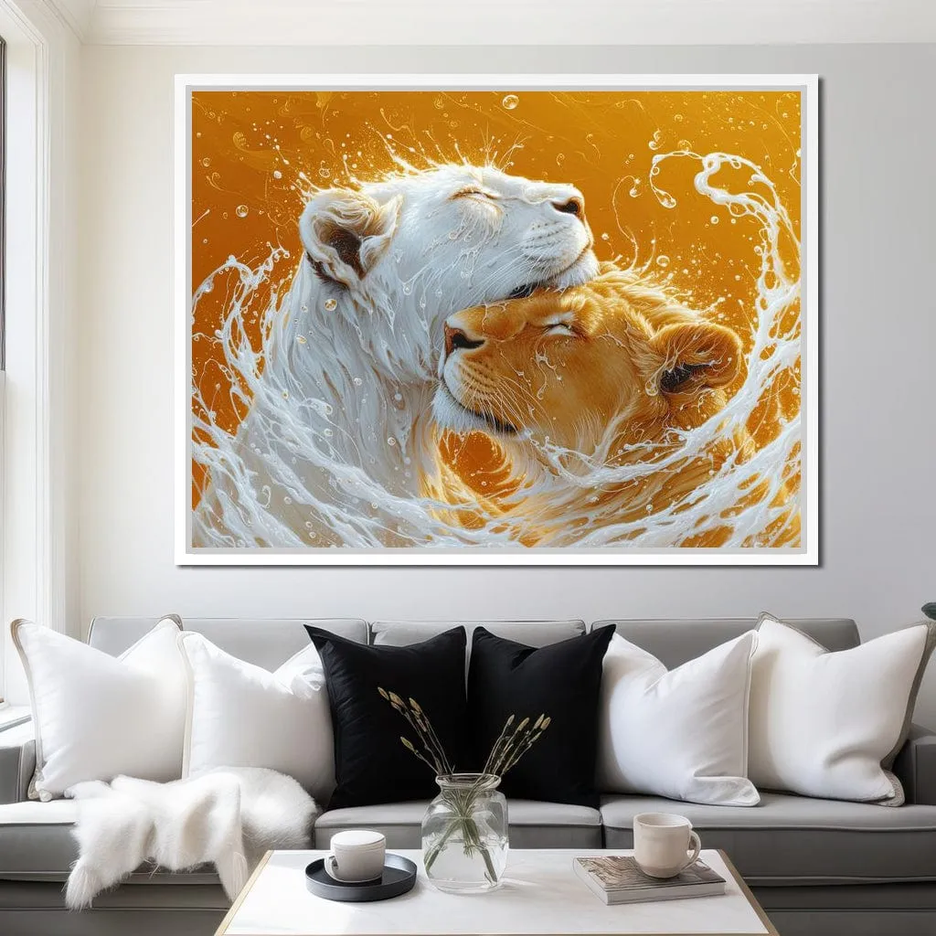Amber Cascade of Feline Majesty
