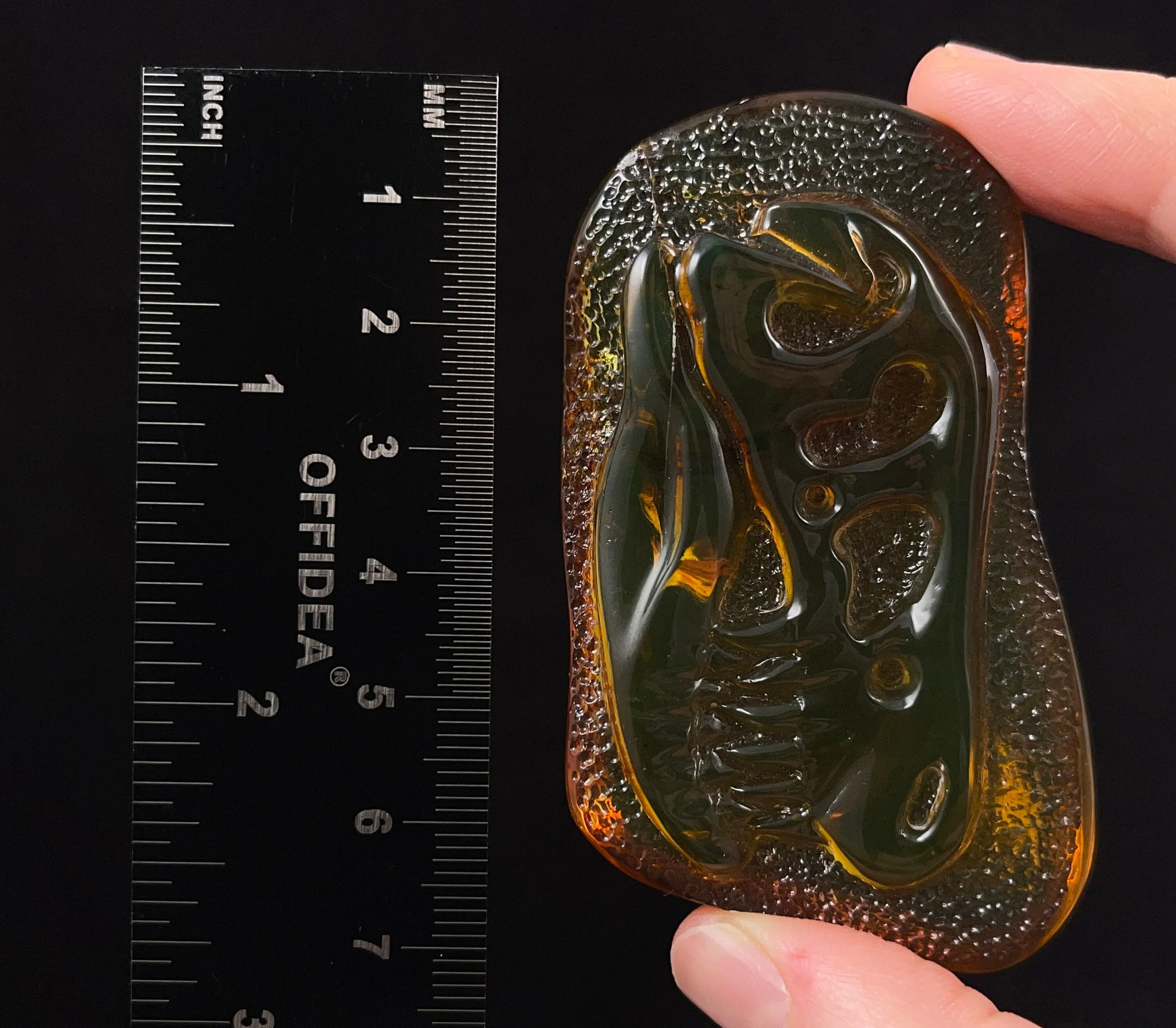 AMBER Crystal Dinosaur - Crystal Carving, Housewarming Gift, Home Decor, Healing Crystals and Stones, 52664