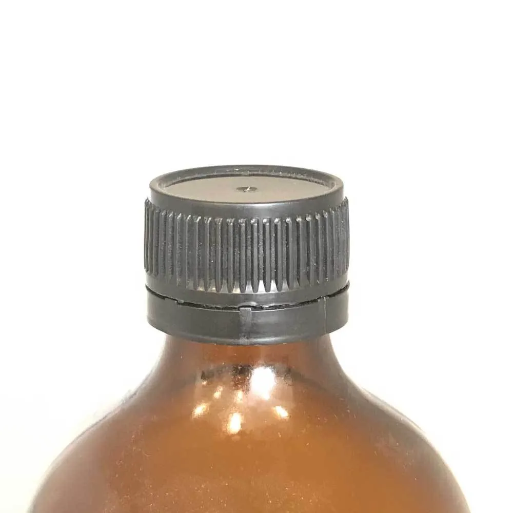 Amber Glass Bottles Empty Round - Spray Dropper Orifice Euro Cap Essential Oil