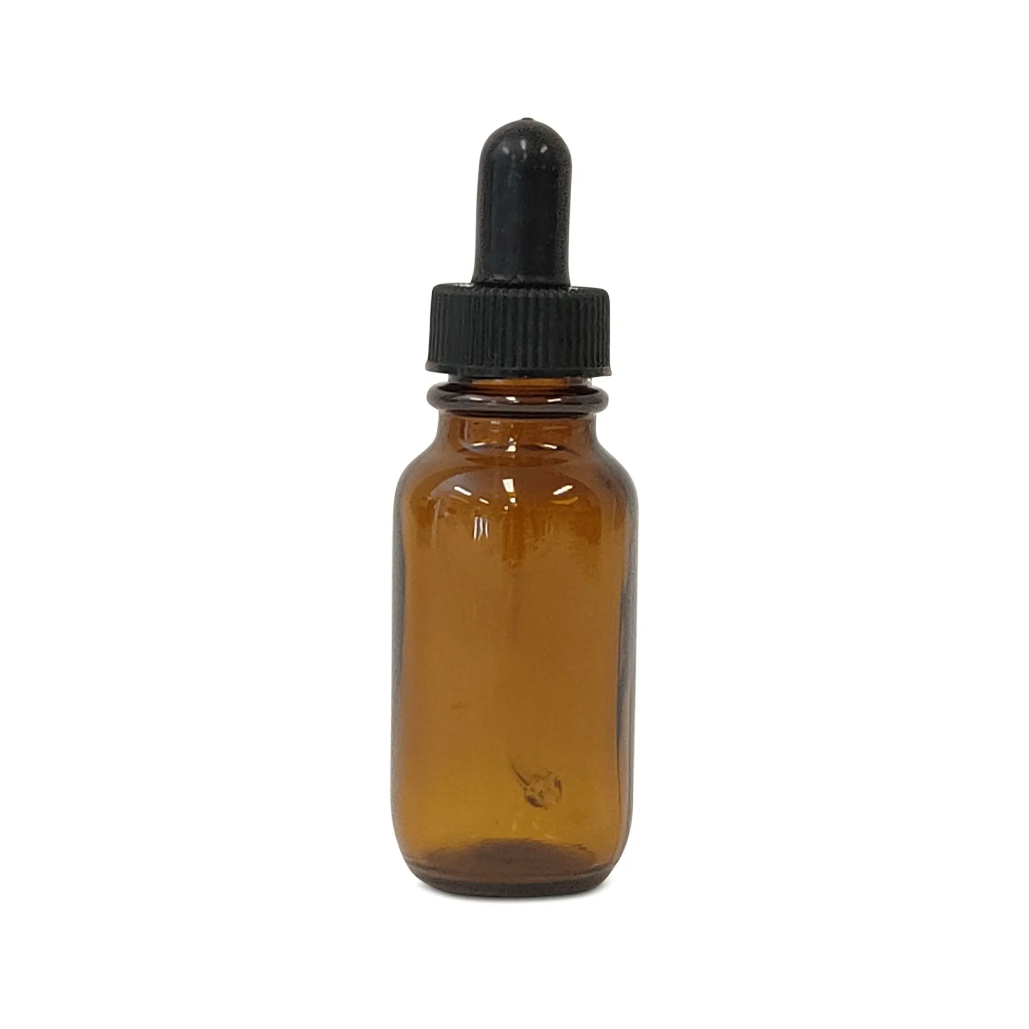 Amber Glass Bottles Empty Round - Spray Dropper Orifice Euro Cap Essential Oil