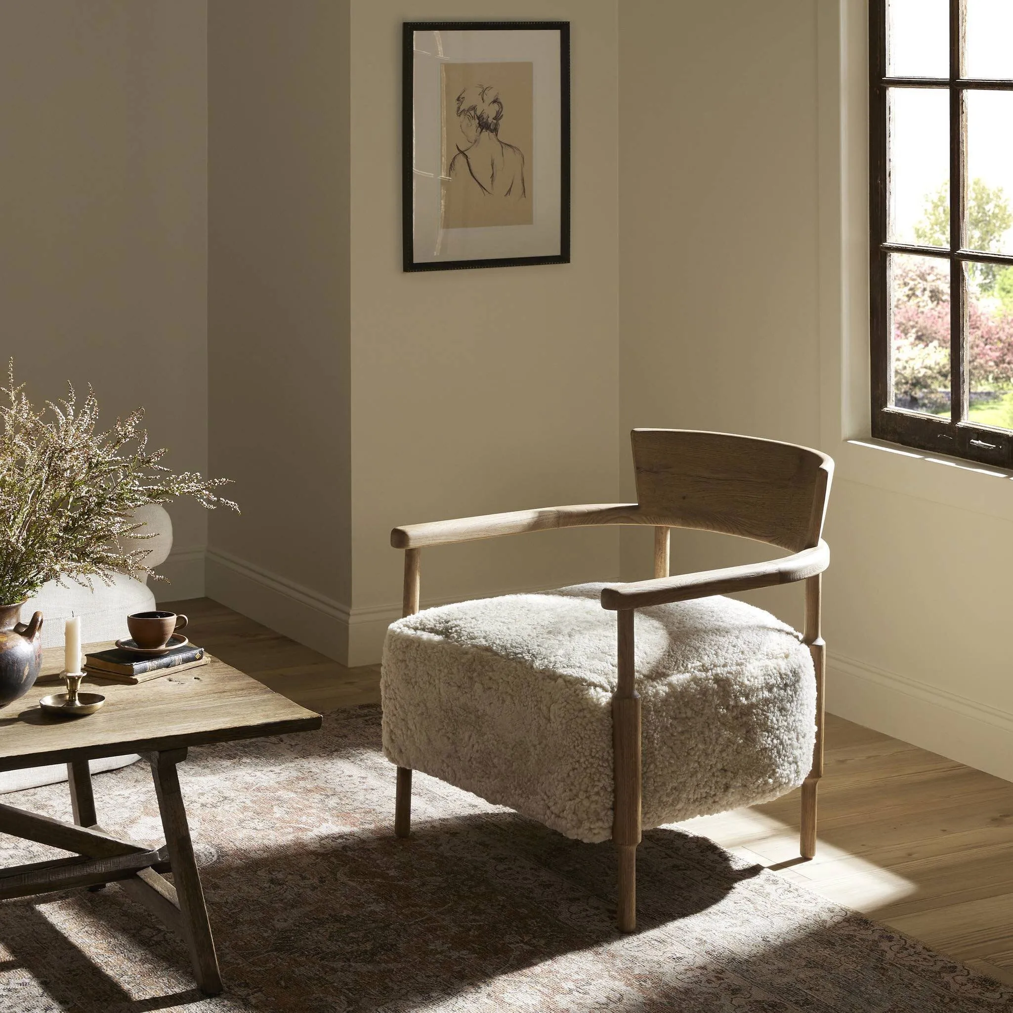 Amber Lewis x Four Hands Bennett Lounge Chair