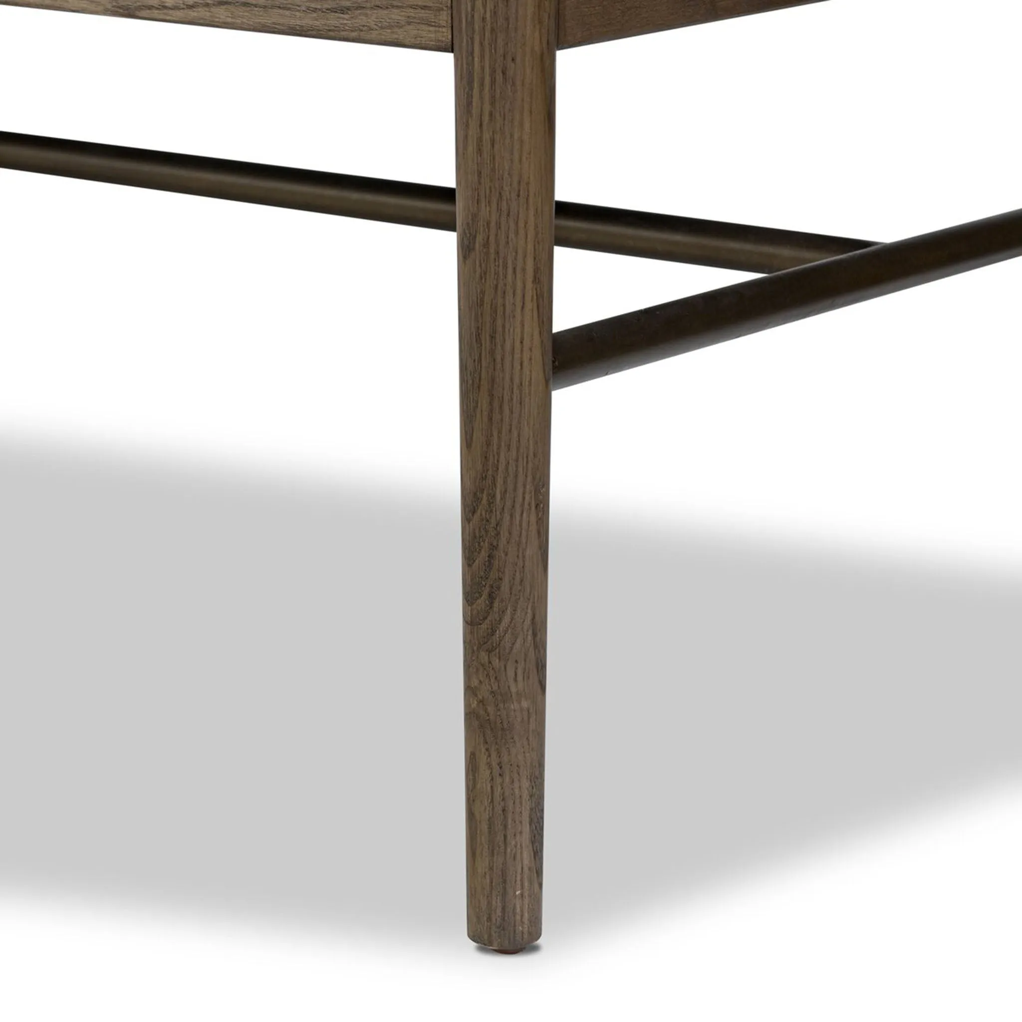 Amber Lewis x Four Hands Demi Accent Bench in Beige Shearling