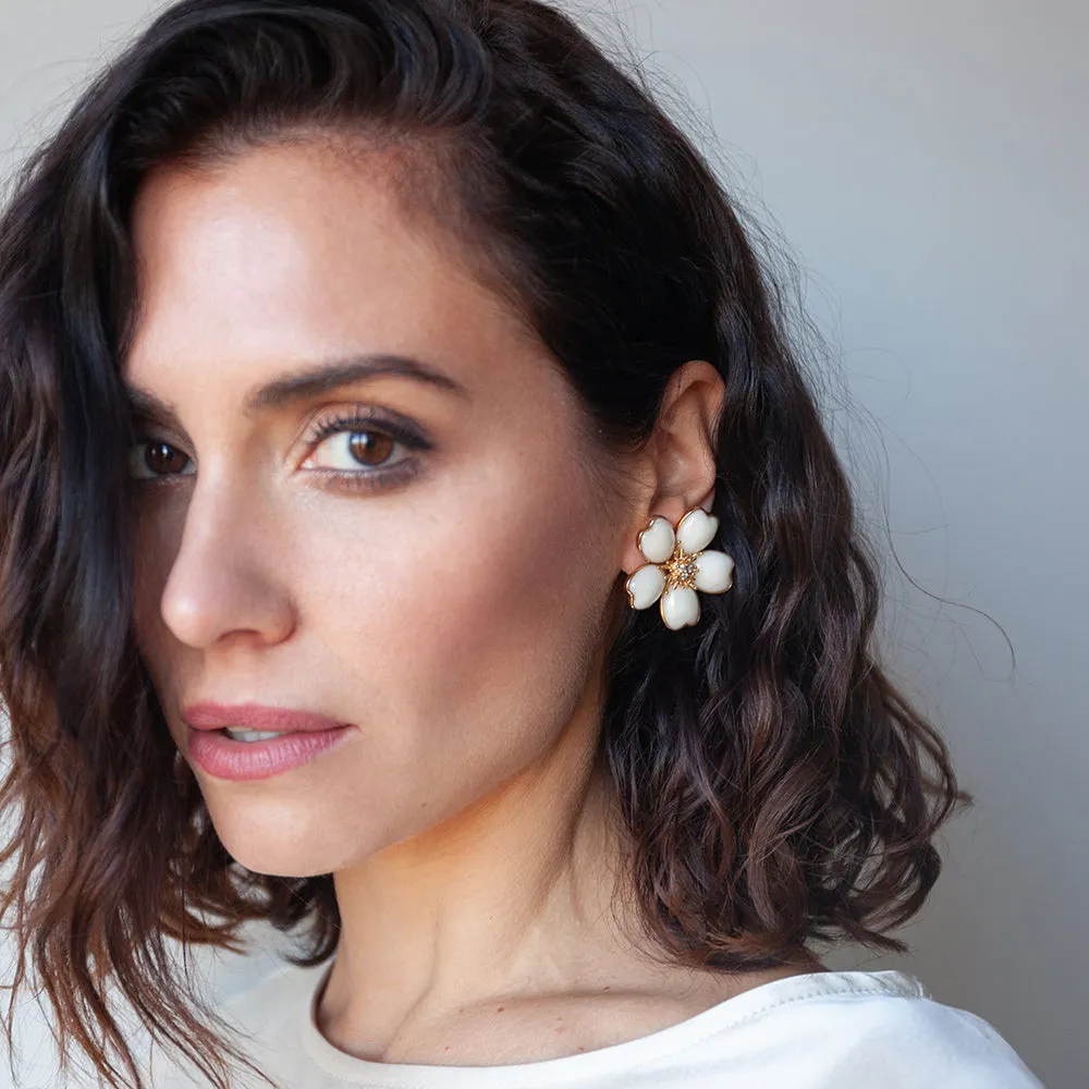 Antonia Large Flower Earrings