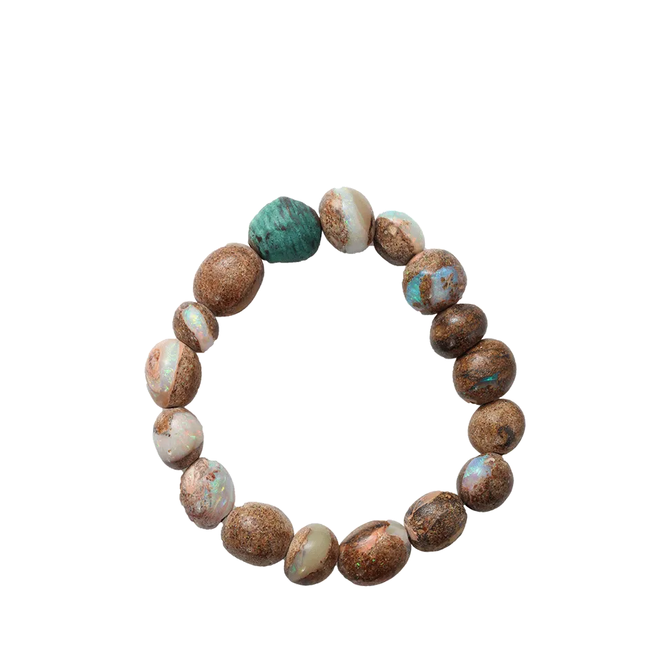 Boulder Opal Bead Bracelet