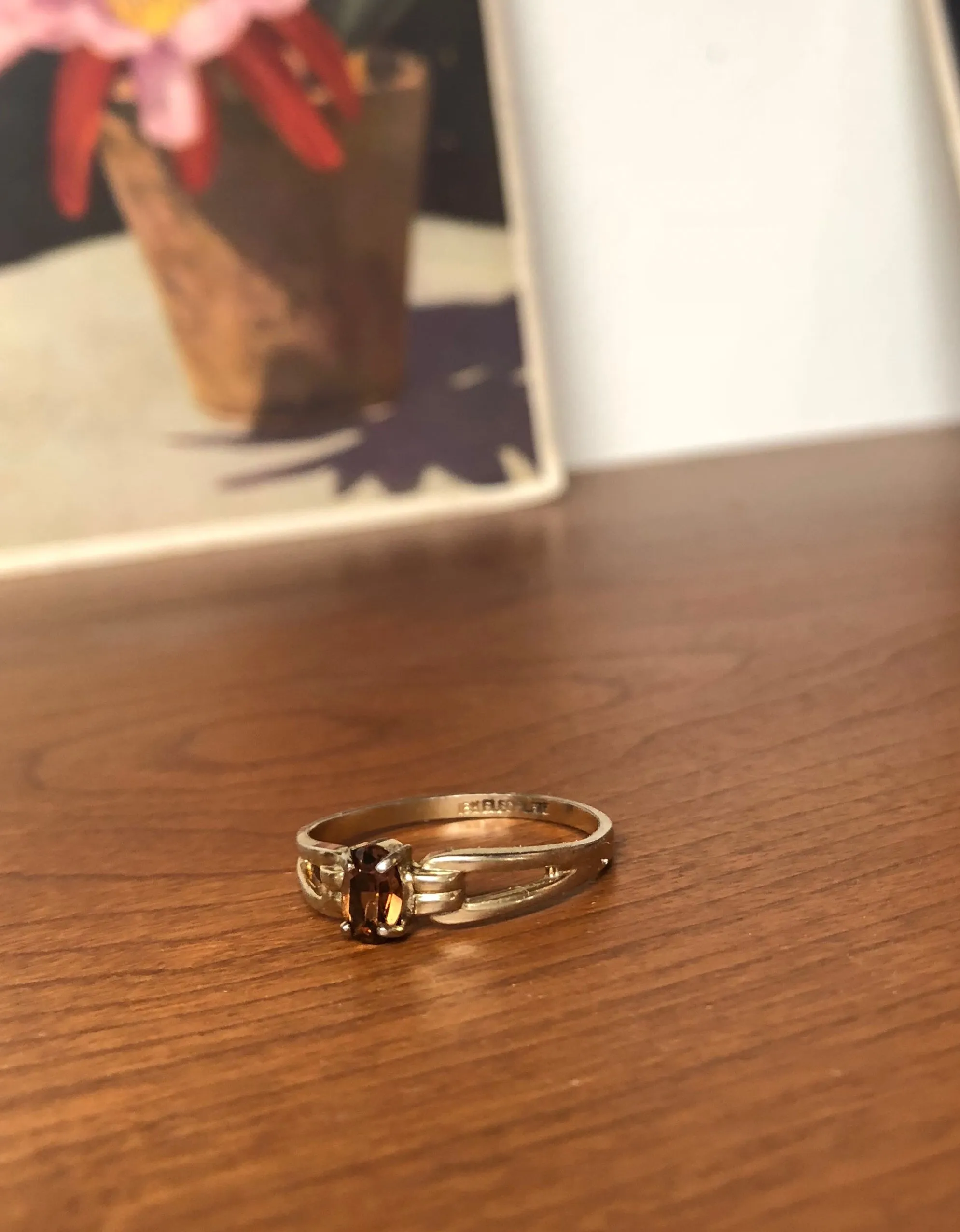 Brown Topaz Ring