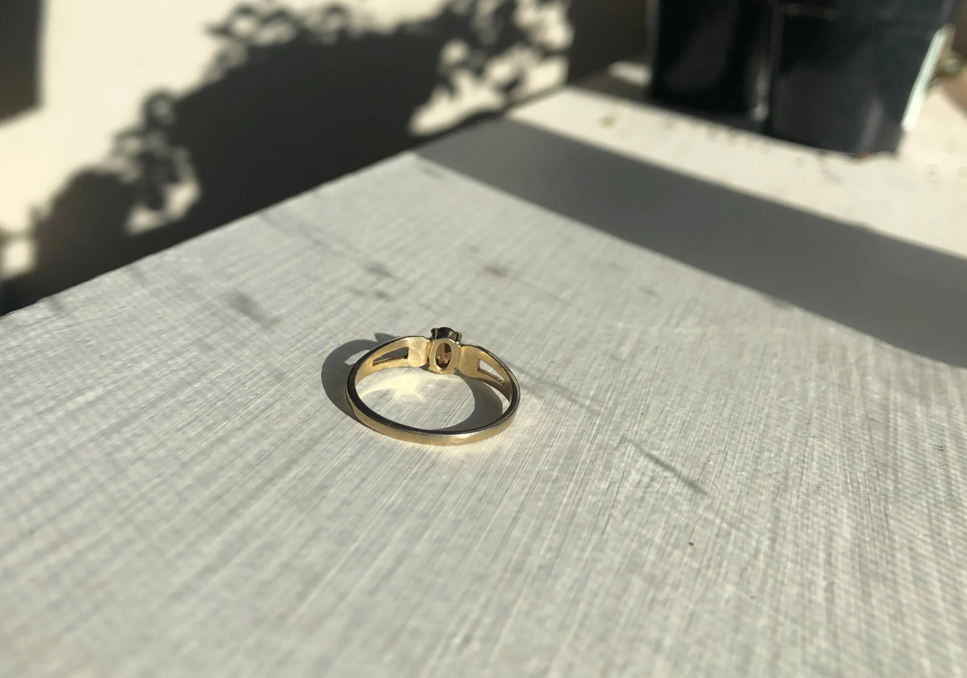 Brown Topaz Ring