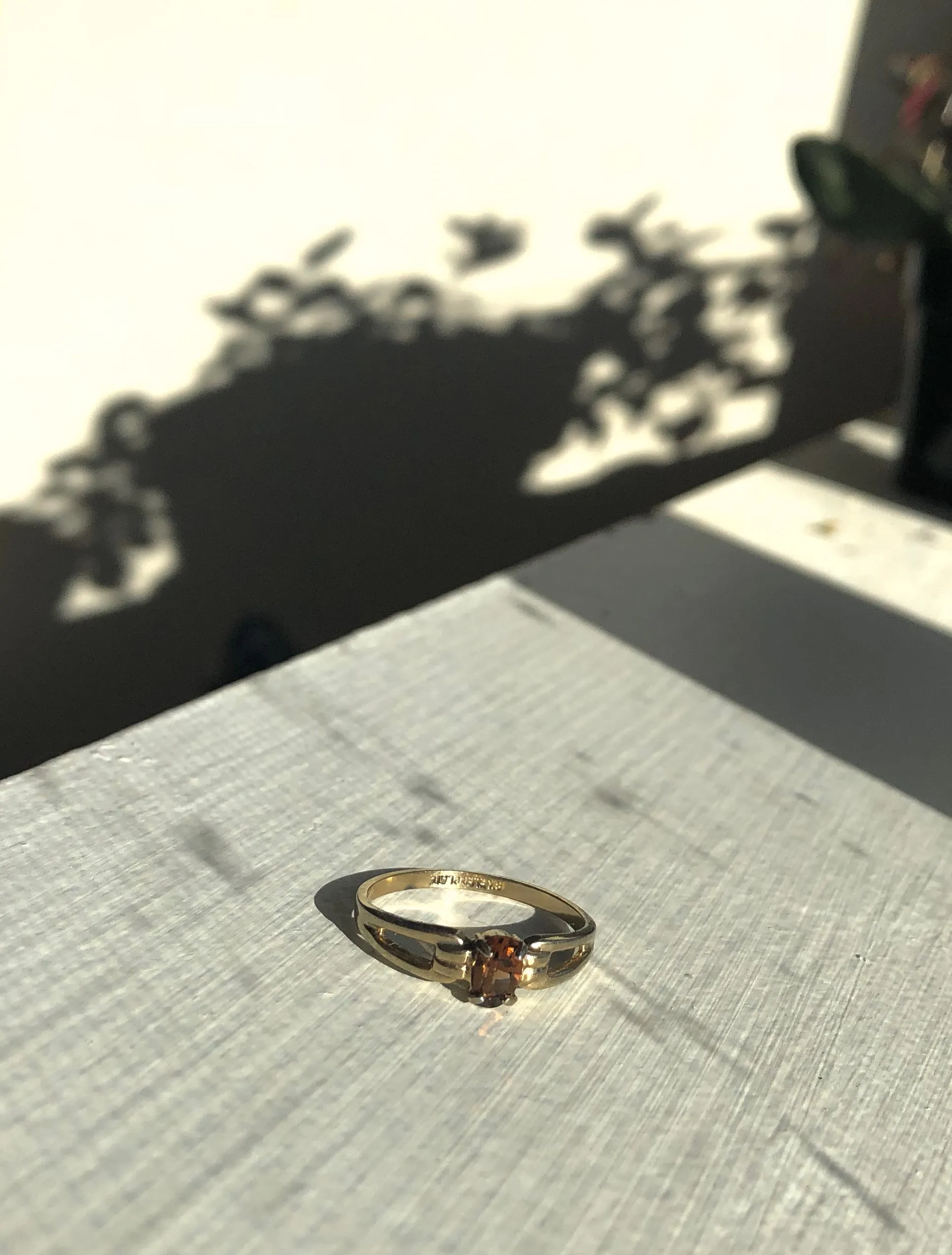 Brown Topaz Ring