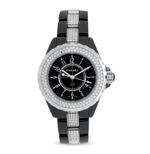 Chanel J12 Factory Diamond Black Ceramic Automatic Watch