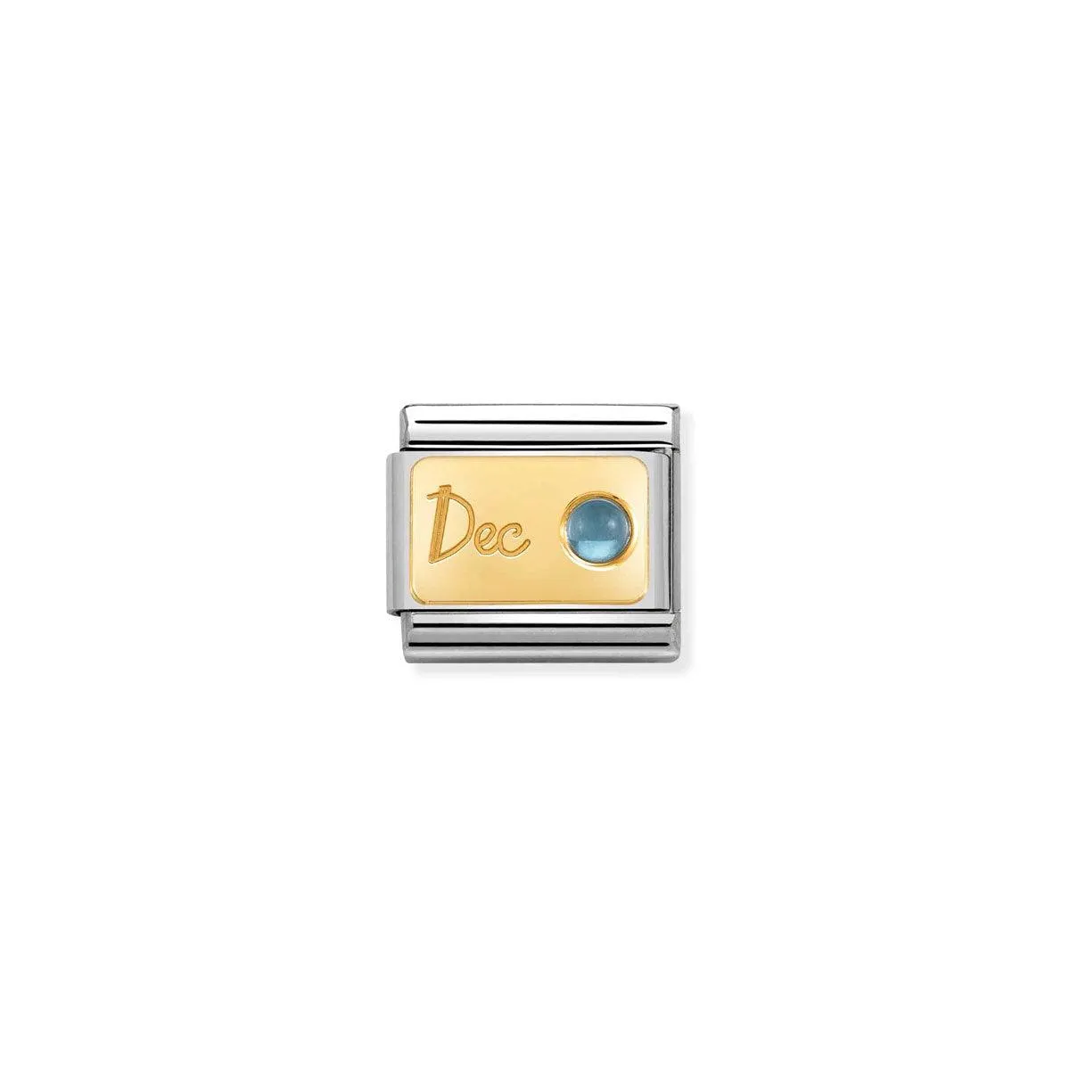Composable Classic Link 030519/12 December Light Blue Topaz In 18K Gold