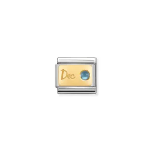 Composable Classic Link 030519/12 December Light Blue Topaz In 18K Gold