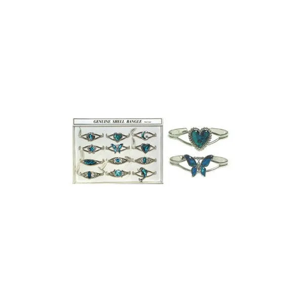 CUFF PAUA SHELL DESIGN BRACELET