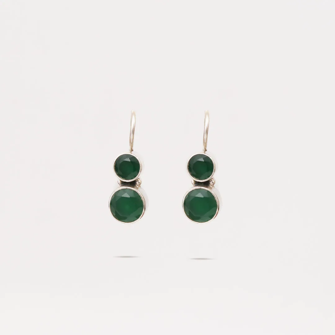 Cute Hydro Emerald Green Earrings