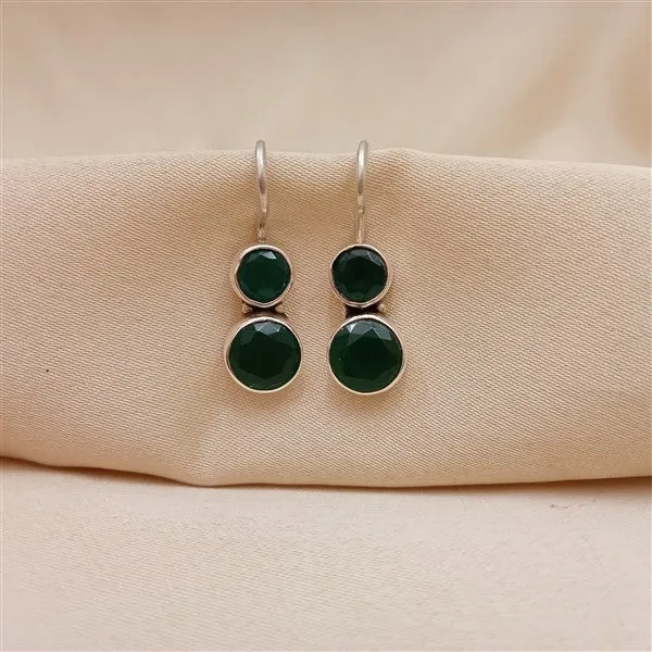 Cute Hydro Emerald Green Earrings