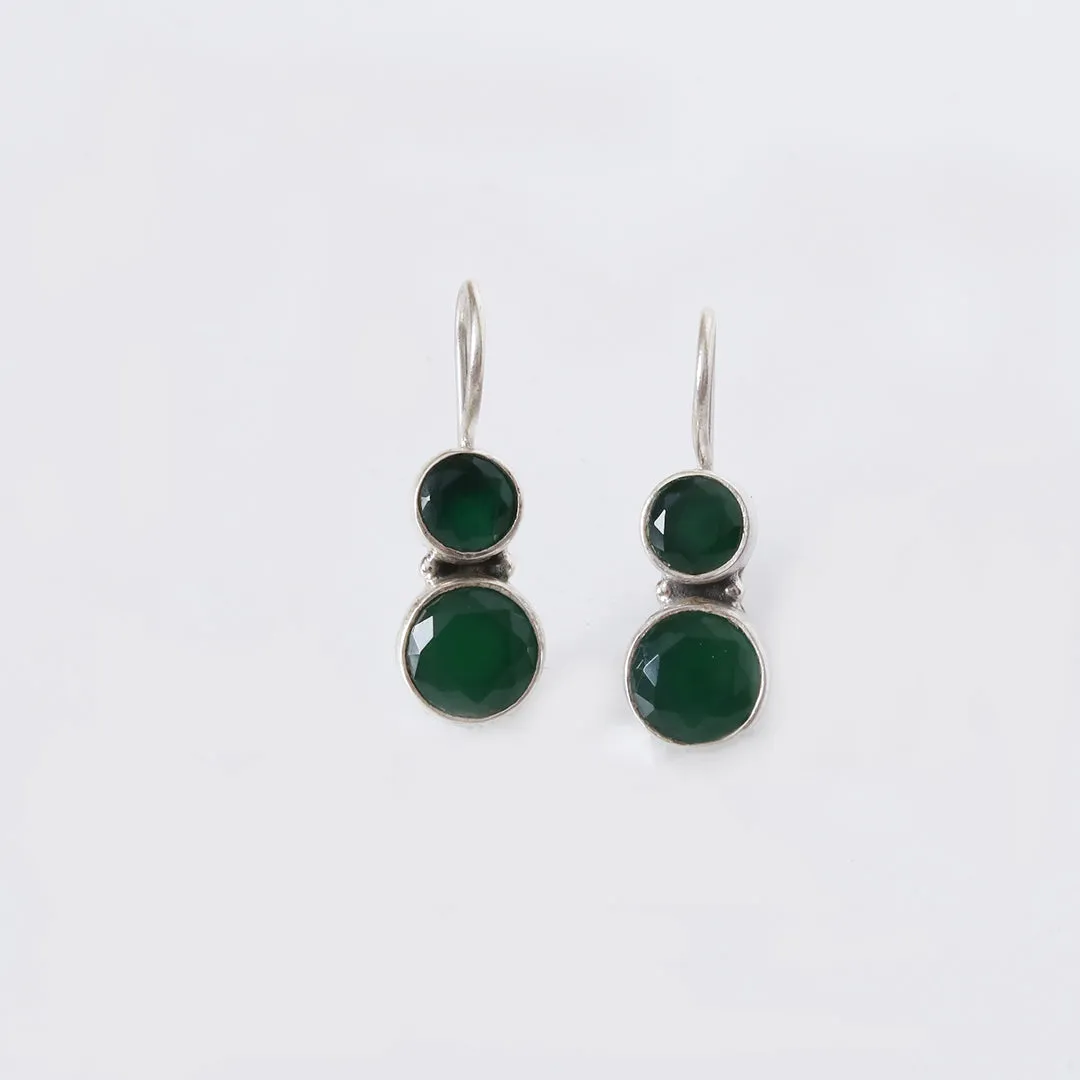 Cute Hydro Emerald Green Earrings