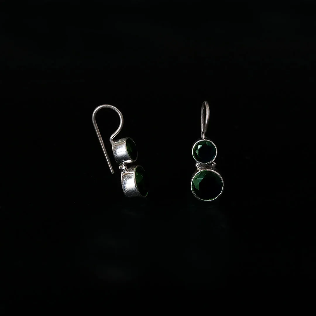 Cute Hydro Emerald Green Earrings