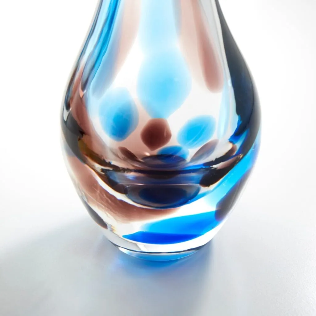 Cyan Design 10338 Pandora Vase - Amber And Blue - Large