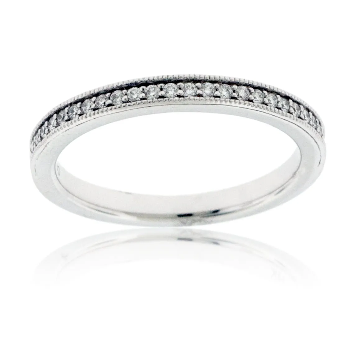 Diamond Milgrain Style Anniversary Band