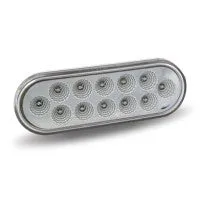 Dual Revolution Amber/ Blue Oval LED Turn Signal & Marker Light