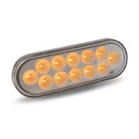 Dual Revolution Amber/ Blue Oval LED Turn Signal & Marker Light