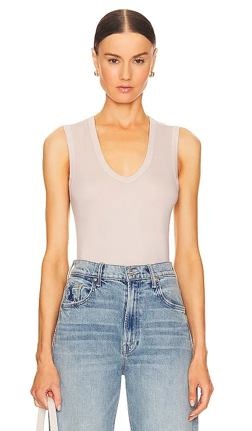 Enza Costa Essential U Tank in Beige