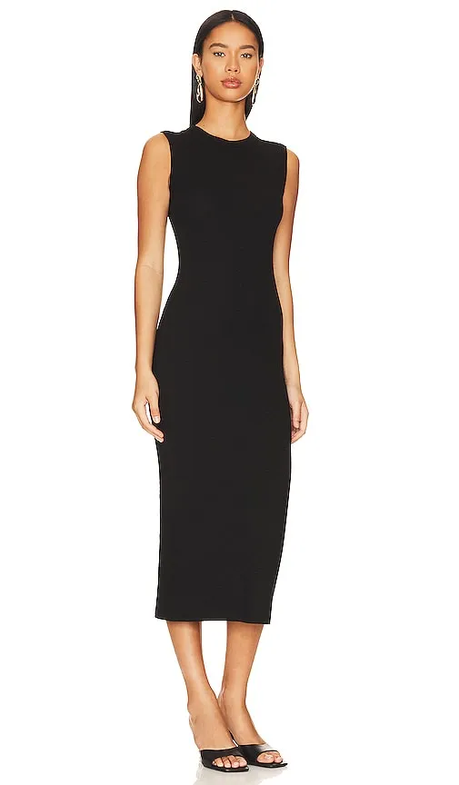 Enza Costa Sleeveless Midi in Black