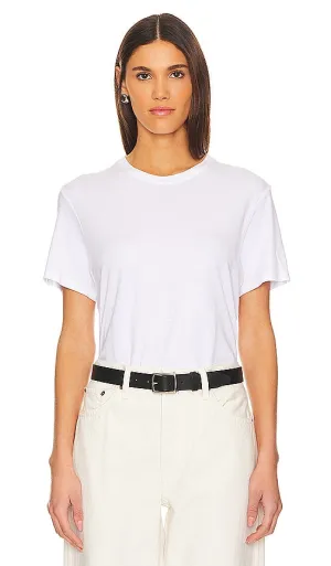 Enza Costa Supima Cotton Oversized Short Sleeve in White