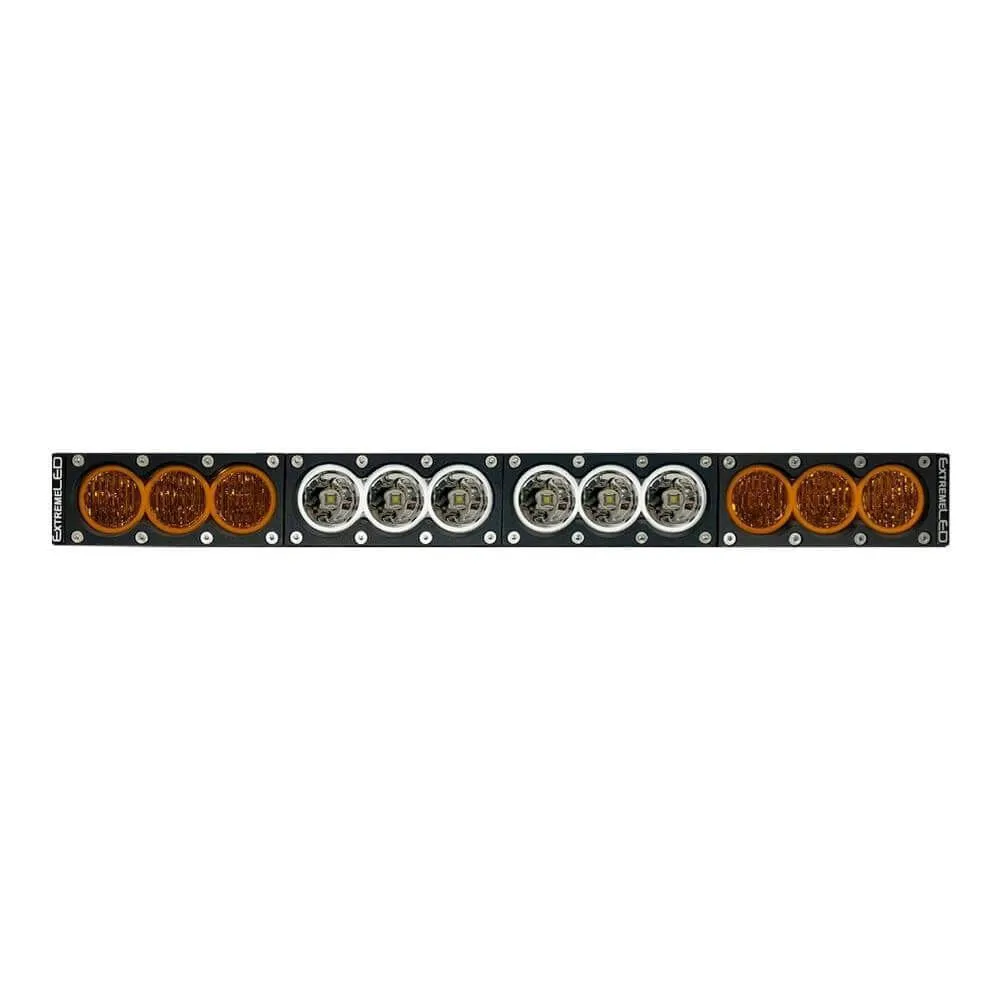 Extreme LED - 22" X6 Amber/White 120W Combo Beam LED Light Bar & Harness Kit