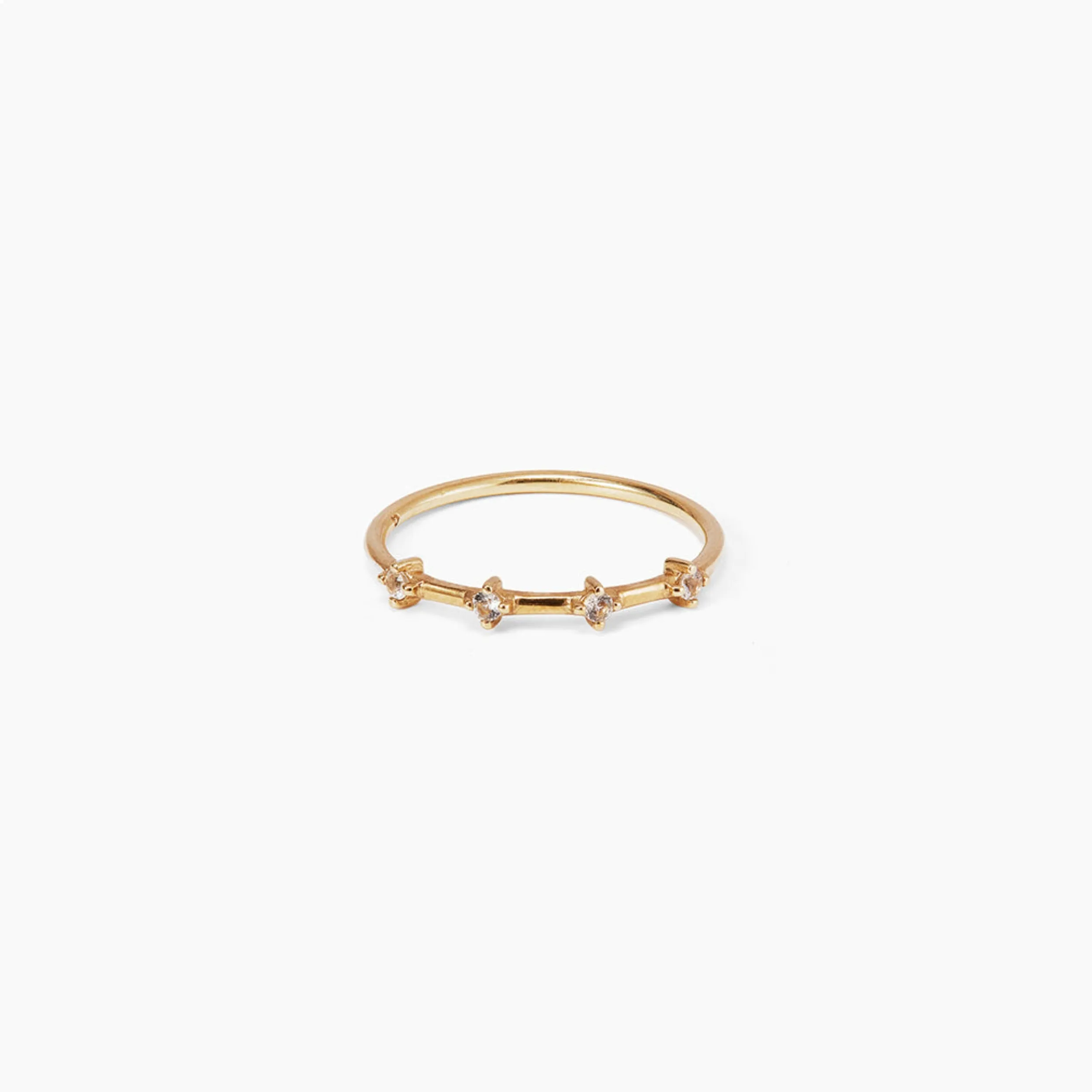 Four Stone Bamboo Ring