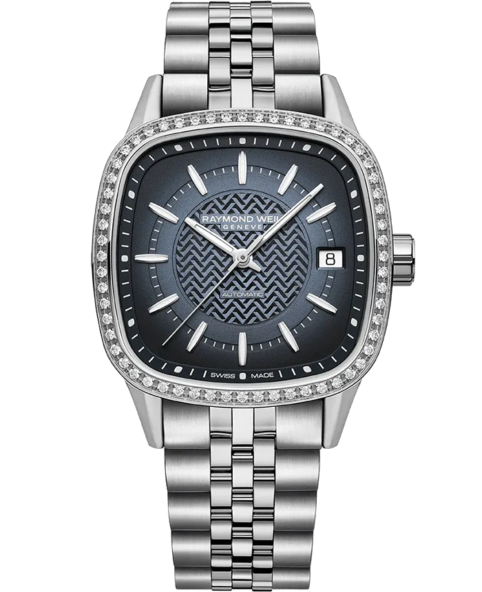 Freelancer Ladies Automatic Blue Dial Bracelet Watch