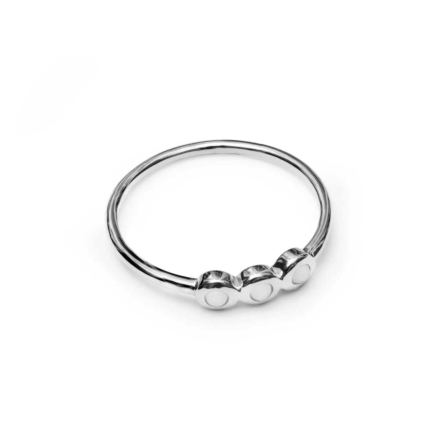 Gammie Silver Opalite Trio Stone Ring