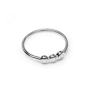 Gammie Silver Opalite Trio Stone Ring