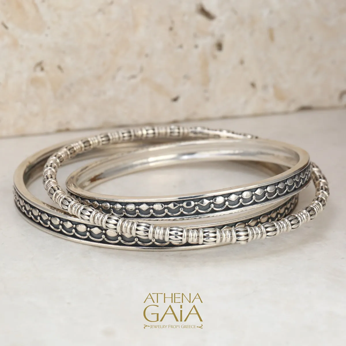 Kassandra 6520 Sterling Silver Bangle Bracelet
