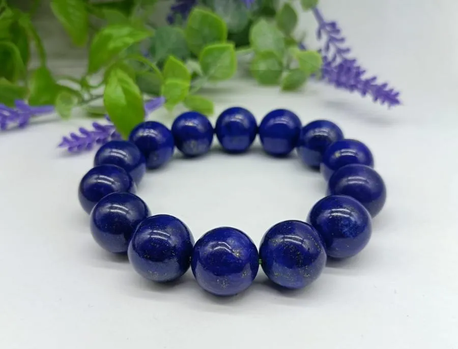 Lapis Lazuli AAA High Grade Beads Bracelet