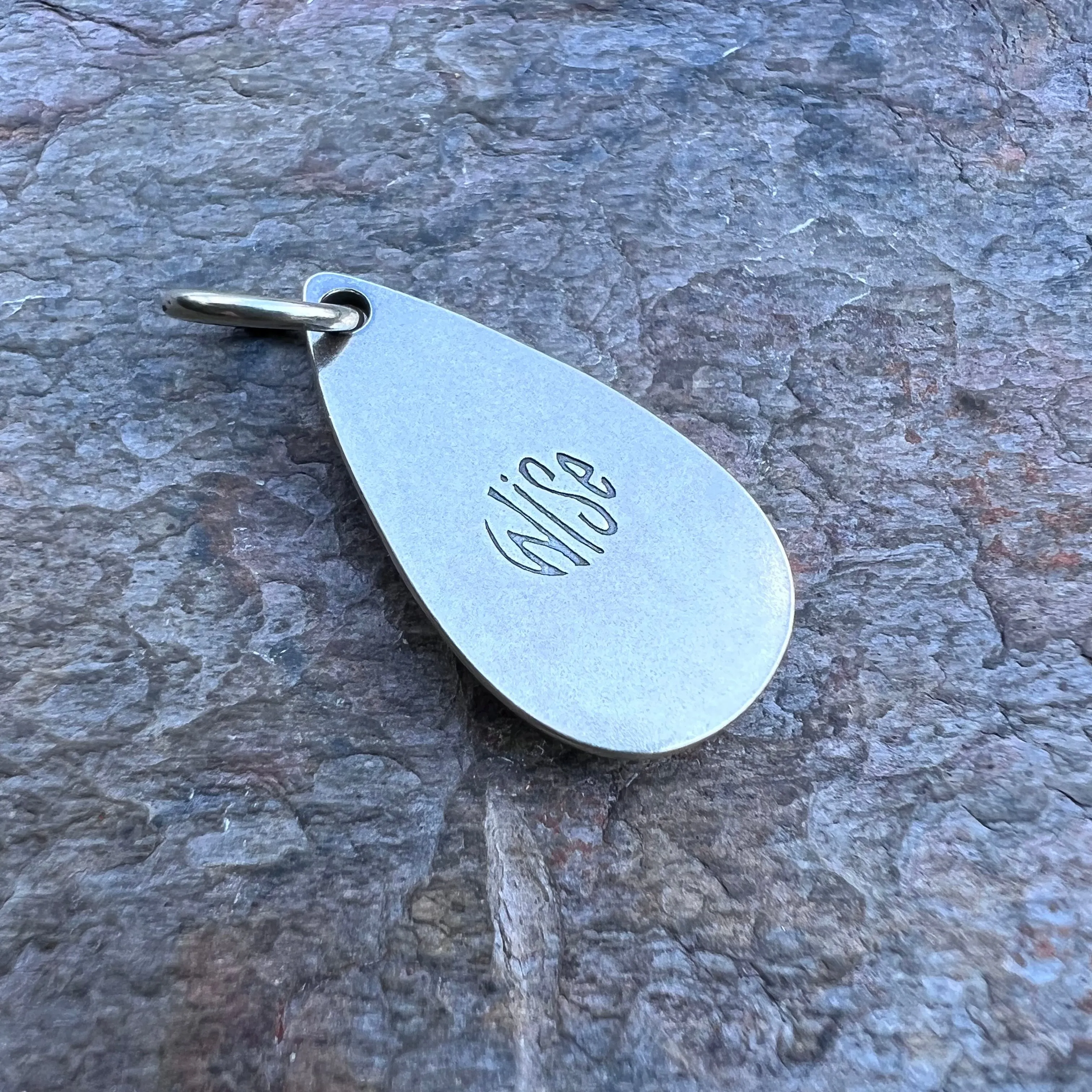 Lapis Lazuli Teardrop Pendant - Handmade One-of-a-kind Pendant